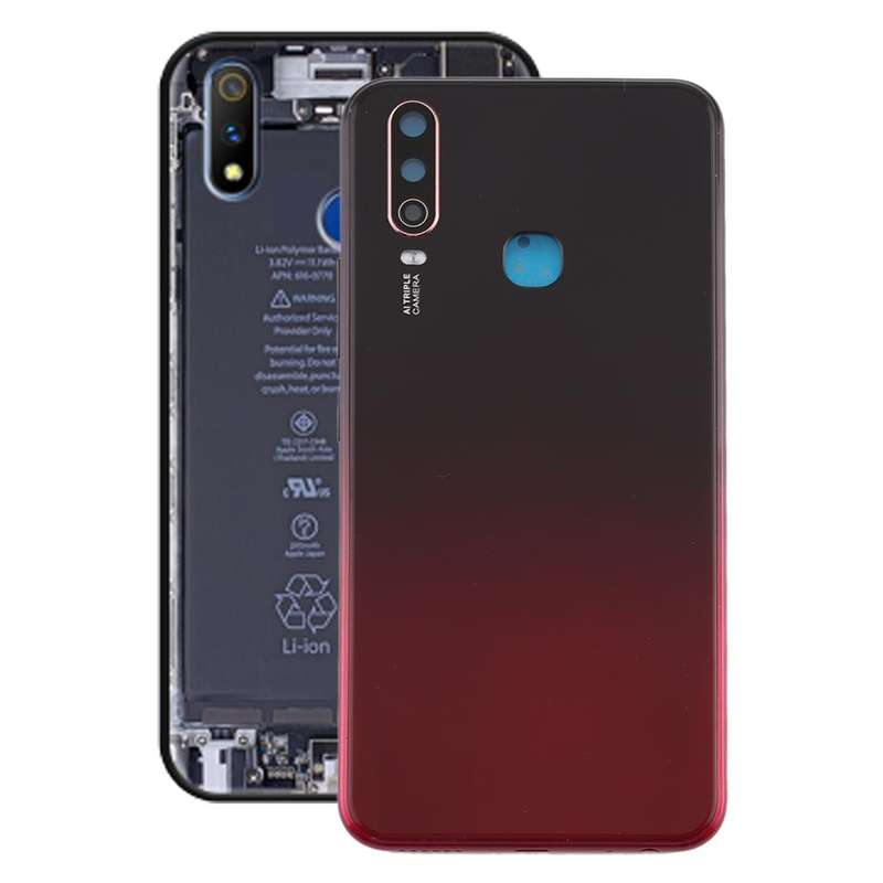 For Vivo Y3 Battery Back Cover with Camera Lens (Red)