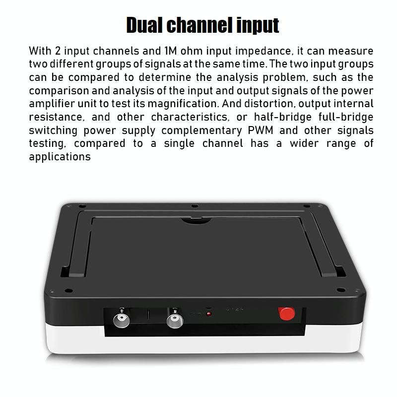 FNIRSI 1013D 1GS Sampling Dual Channel 100M Bandwidth Digital Oscilloscope, US Plug(English)
