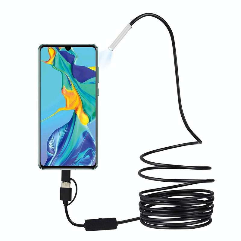 inskam107 3.9mm 3 In 1 HD Waterproof Industry Digital Endoscope Inspection Camera, Length:5m Hard...