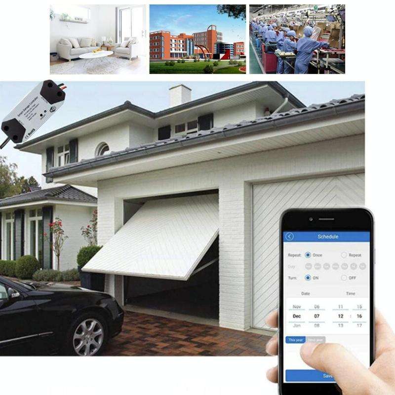 Tuya APP Remote Control WIFI Smart Garage Door Controller, Specification: UK Plug