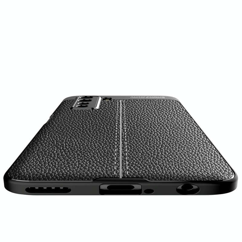 For Huawei Nova 7 SE Litchi Texture TPU Shockproof Case(Black)