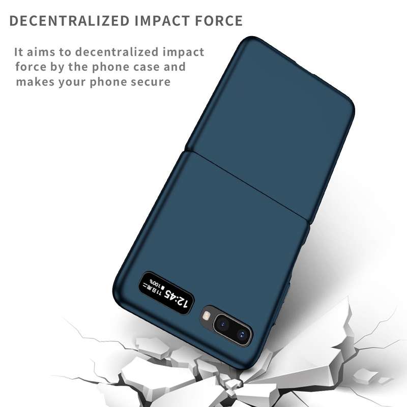 For Samsung Galaxy Z Flip 5G Armor Foldable Phone Case(Dark Blue)