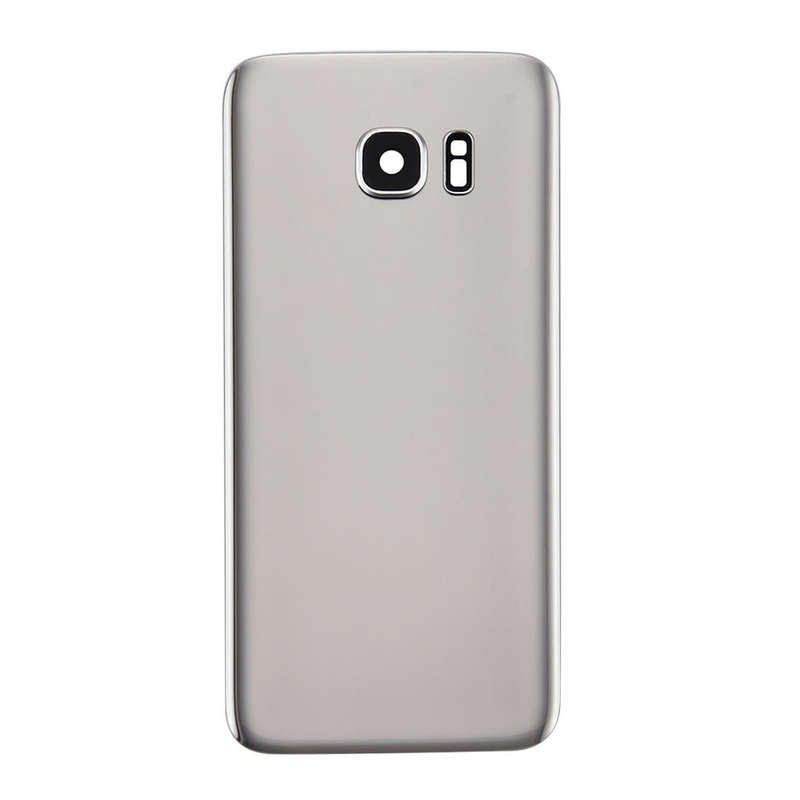 For Galaxy S7 Edge / G935 Original Battery Back Cover with Camera Lens Cover (Silver)