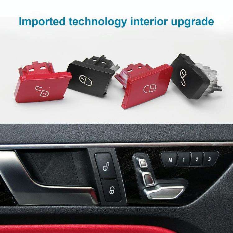 Car Left Side Door Lock Switch Buttons 2049058402 for Mercedes-Benz W204, Left Driving (Black)