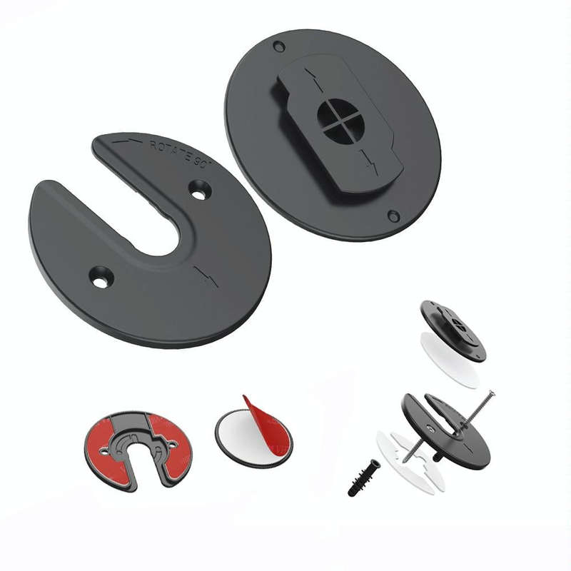 Tablet Router TV Box Wall Mount Bracket Holder(Black)