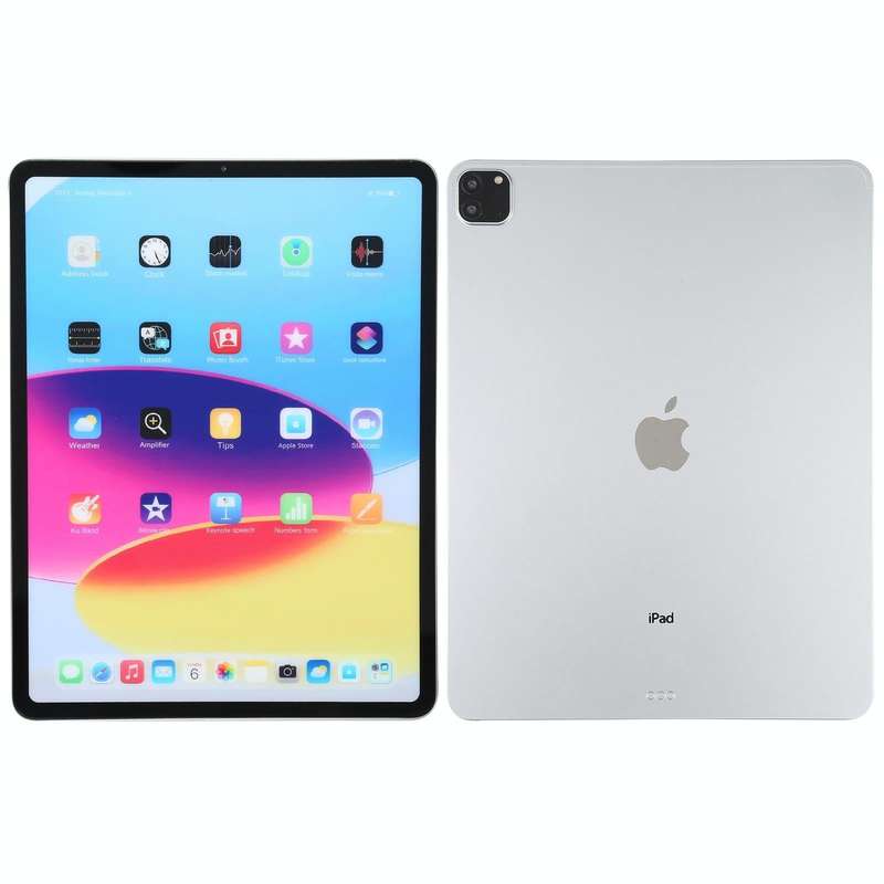For iPad Pro 12.9 2022 Color Screen Non-Working Fake Dummy Display Model (Silver)
