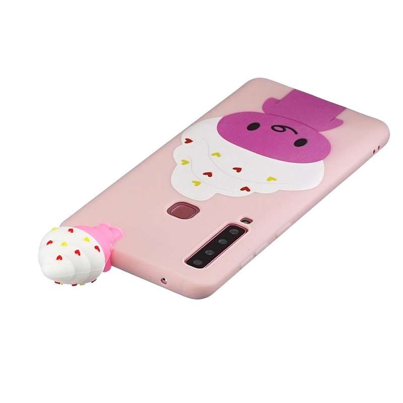 For Galaxy A9 (2018) Shockproof Cartoon TPU Protective Case(Ice Cream)