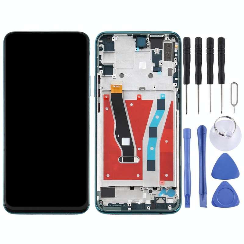 LCD Screen and Digitizer Full Assembly with Frame for Huawei Y9 Prime (2019)(Green)