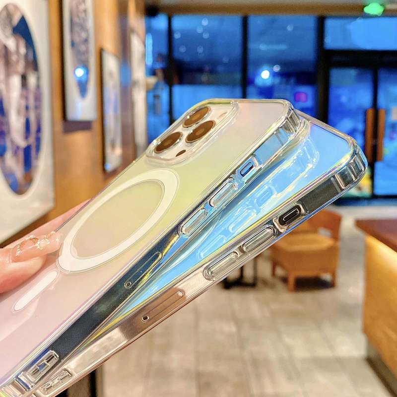 For iPhone 11 MagSafe Magnetic Color Plated Phone Case(Pink)