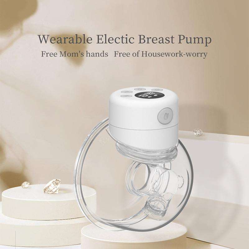 S12 LCD Screen Smart Large Capacity Portable Wearable Silent Electric Breast Pump, Color: Bilateral