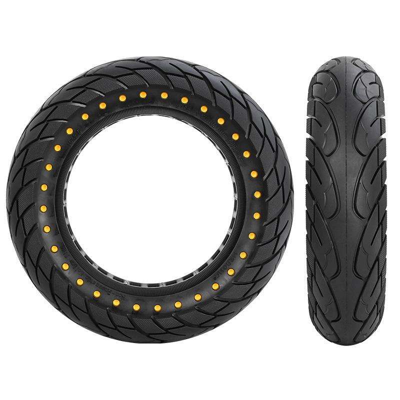 For Kugoo M4 Electric Scooter 10 Inch Inflatable Honeycomb Solid Run-flat Tire(36mm Slot Red)