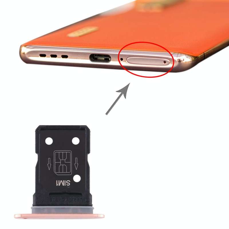 For OPPO Find X2 Pro SIM Card Tray + SIM Card Tray (Gold)