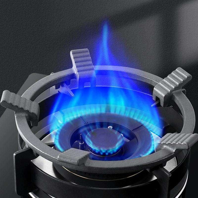Gas Stove Anti-Slip Rack Cast Iron Anti-Slip Wok Support Ring(Black)