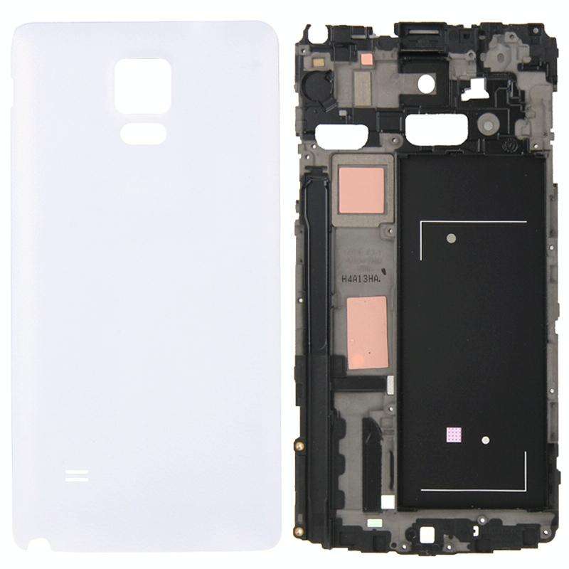 For Galaxy Note 4 / N910V Full Housing Cover (Front Housing LCD Frame Bezel Plate + Battery Back ...