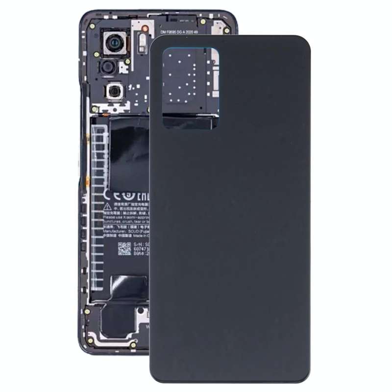 Glass Battery Back Cover for Xiaomi Redmi K40s(Black)