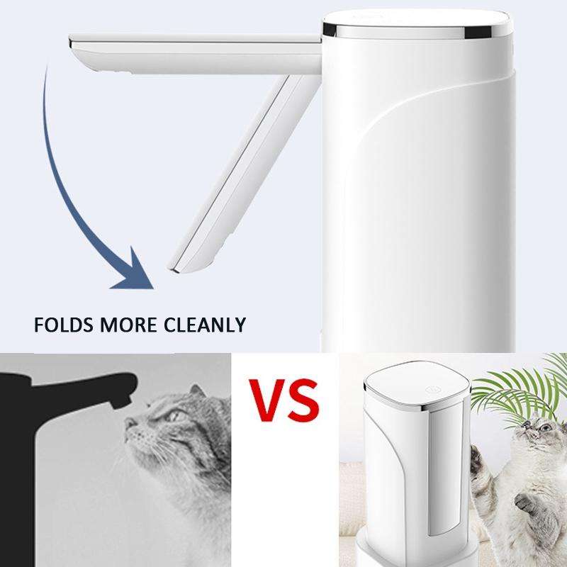 Digital Display Foldable Water Bottle Pump Electric Water Dispenser(Grey)