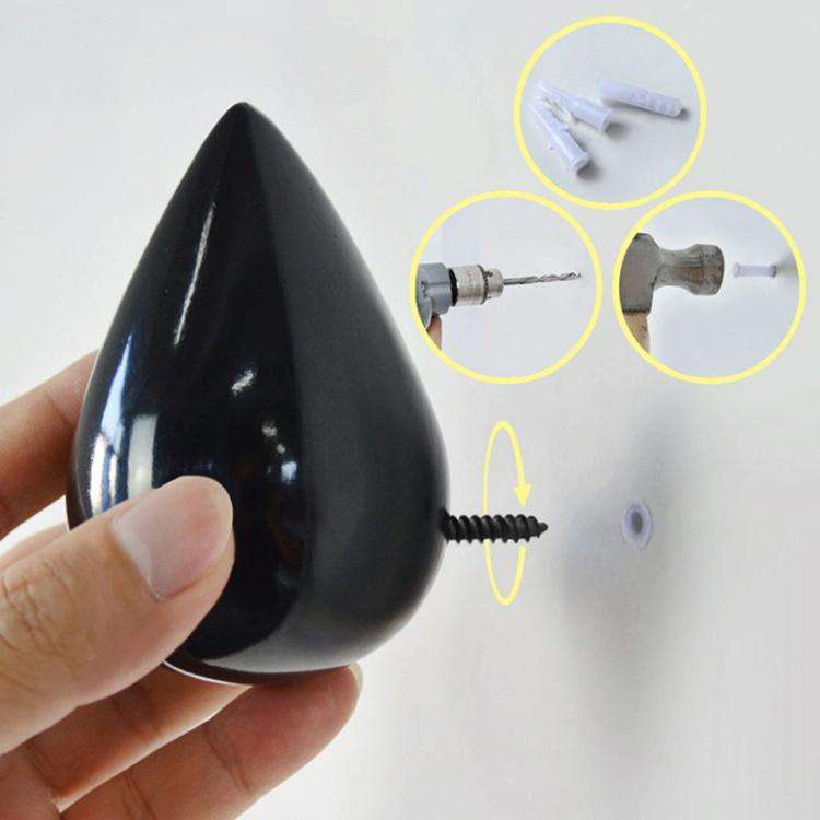 Creative Water Droplets Wall Hooks Home Decoration Resin Mural 3D Coat Hook Single Hooks Wall Han...