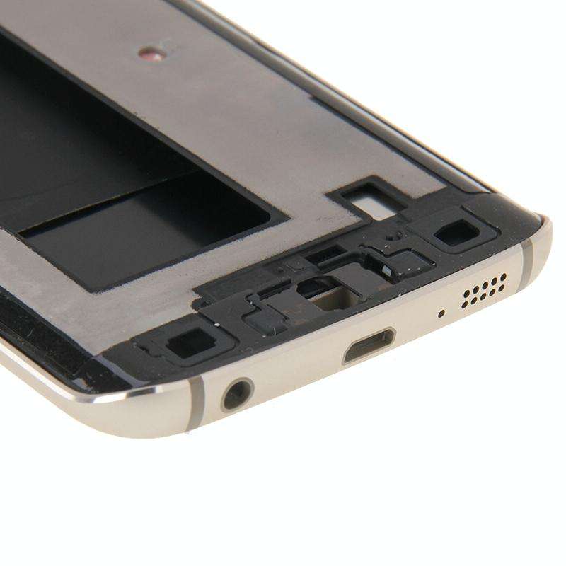 For Galaxy S6 Edge / G925 Full Housing Cover (Front Housing LCD Frame Bezel Plate + Back Plate Ho...