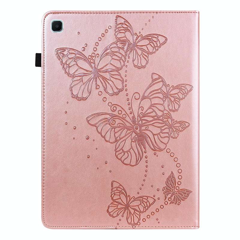 For Samsung Galaxy Tab S6 Lite P610/P615 Embossed Butterfly Pattern Horizontal Flip Leather Table...