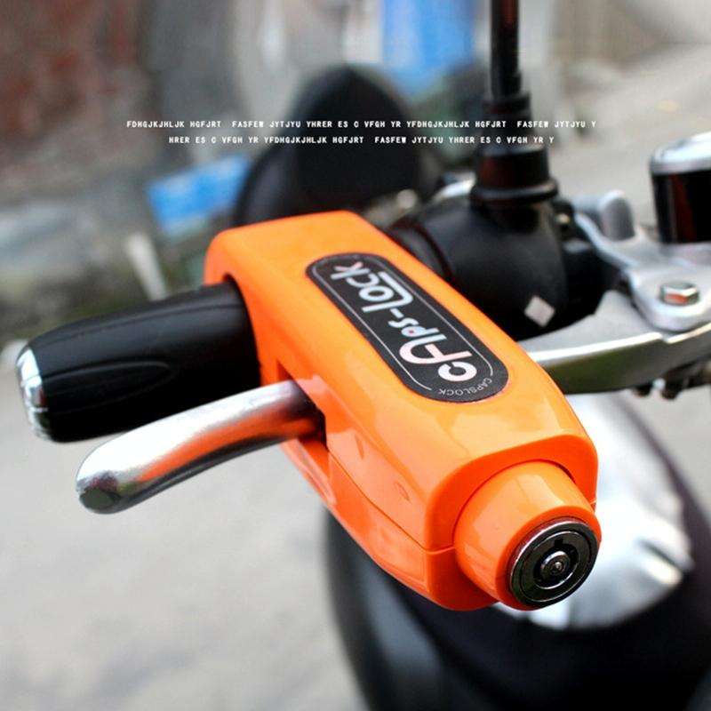 Motorcycles Handle Anti-theft Lock Horn Lock (Black)