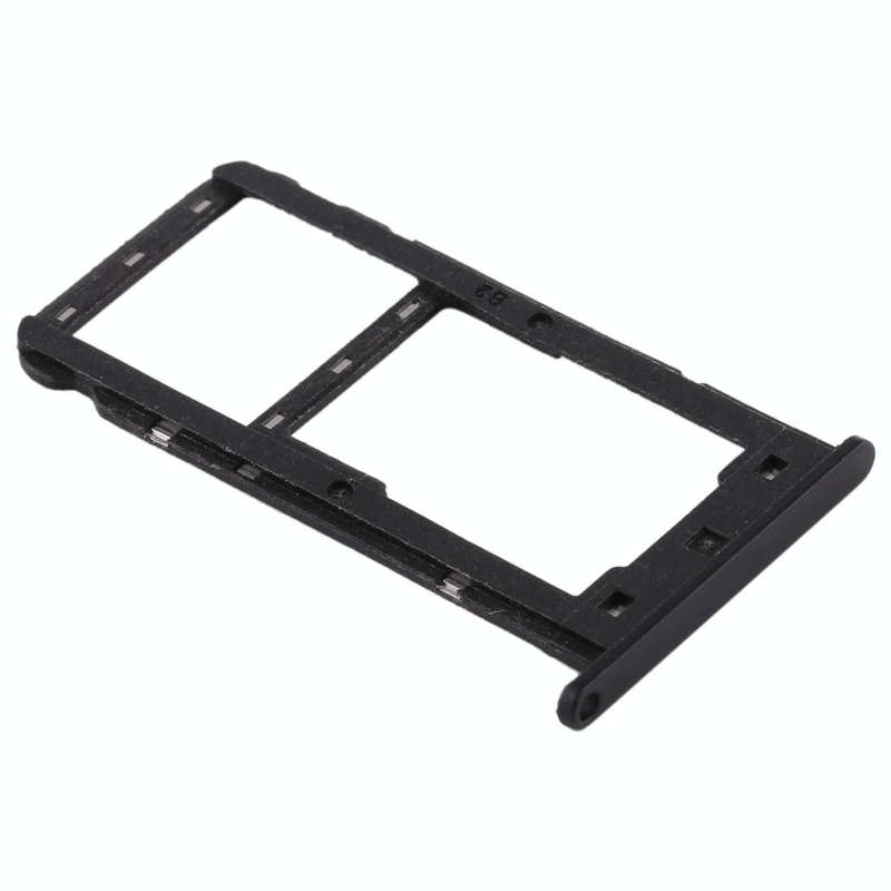 SIM Card Tray + SIM Card Tray / Micro SD Card for Huawei Enjoy 7 (Black)