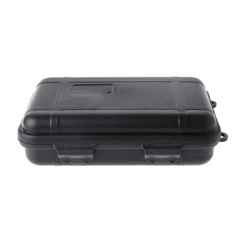 Outdoor Shockproof Waterproof Tool Box Airtight Case EDC Travel Sealed Container(Black)