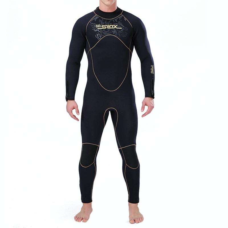 SLINX 1106 5mm Neoprene + Towel Lining Super Elastic Wear-resistant Warm Semi-dry Full Body One-p...