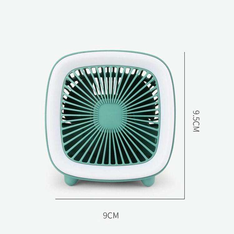 USB Rechargeable Desktop Fan Multifunctional Handheld Pocket Fan(Yellow)