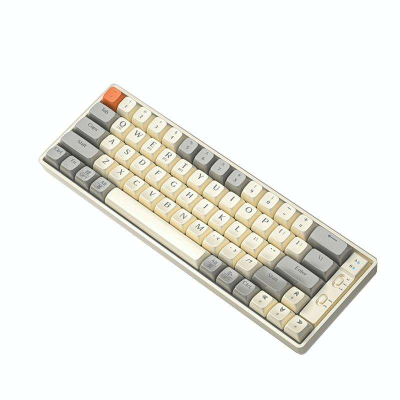 LANGTU GK65 65 Keys Wireless / Bluetooth / Wired Three Model Game Mechanical Keyboard, Cable Leng...