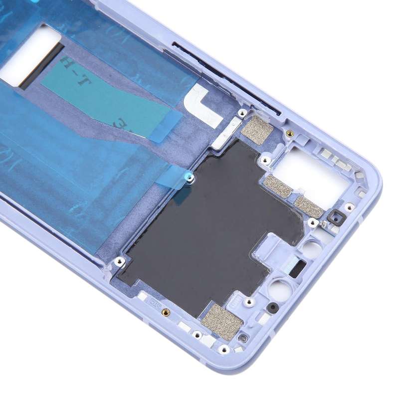 For HTC U19e Original Front Housing LCD Frame Bezel Plate (Blue)