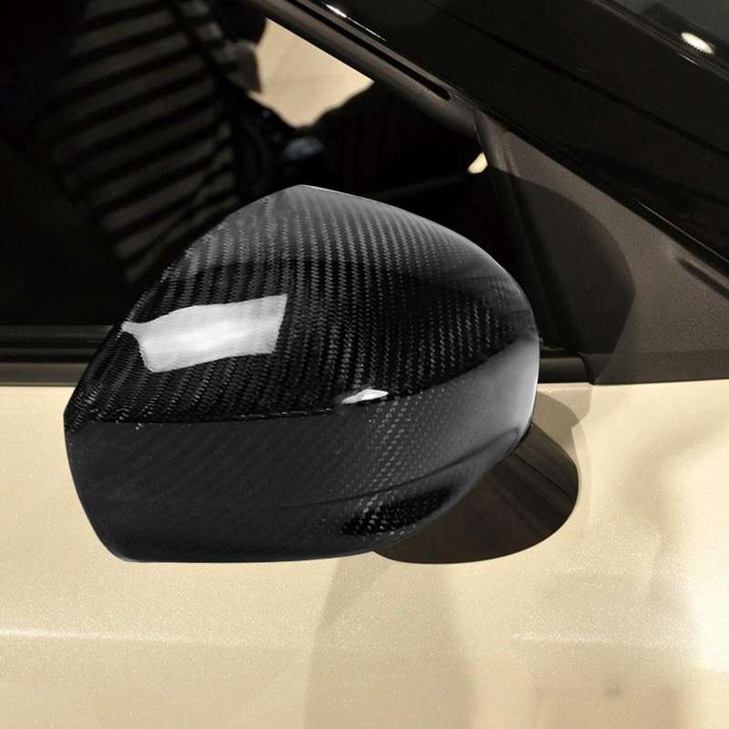 2 PCS / Set Carbon Fiber Car Rearview Mirror Decorative Sticker for Nissan GTR R35 2008-2020, Lef...