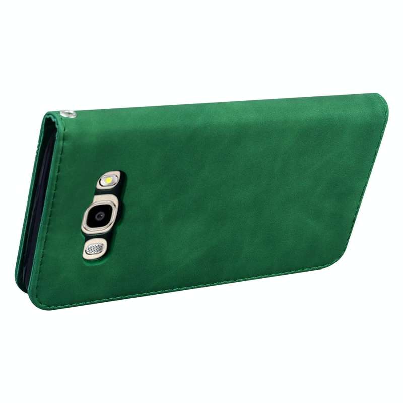 For Samsung Galaxy J5 (2016) / J510 Frosted Business Magnetic Horizontal Flip PU Leather Case wit...