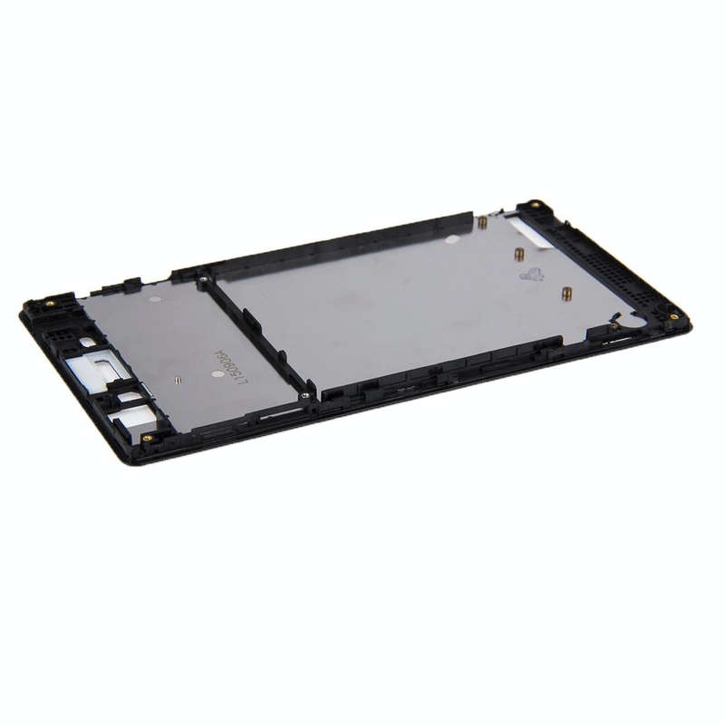 Front Housing  with Adhesive Sticker for Sony Xperia T3(Black)
