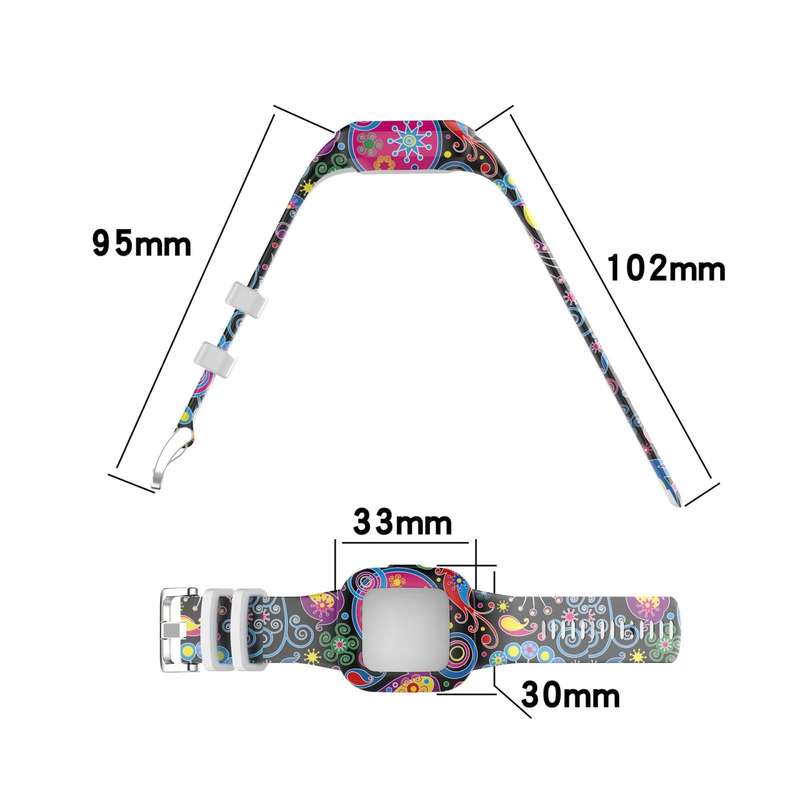 For Garmin Vivofit JR3 Silicone Printing Watch Band(Mosaic)