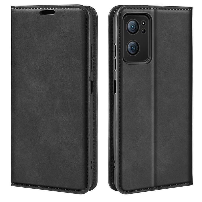 For OPPO Reno 7 5G Retro-skin Magnetic Suction Leather Phone Case(Black)