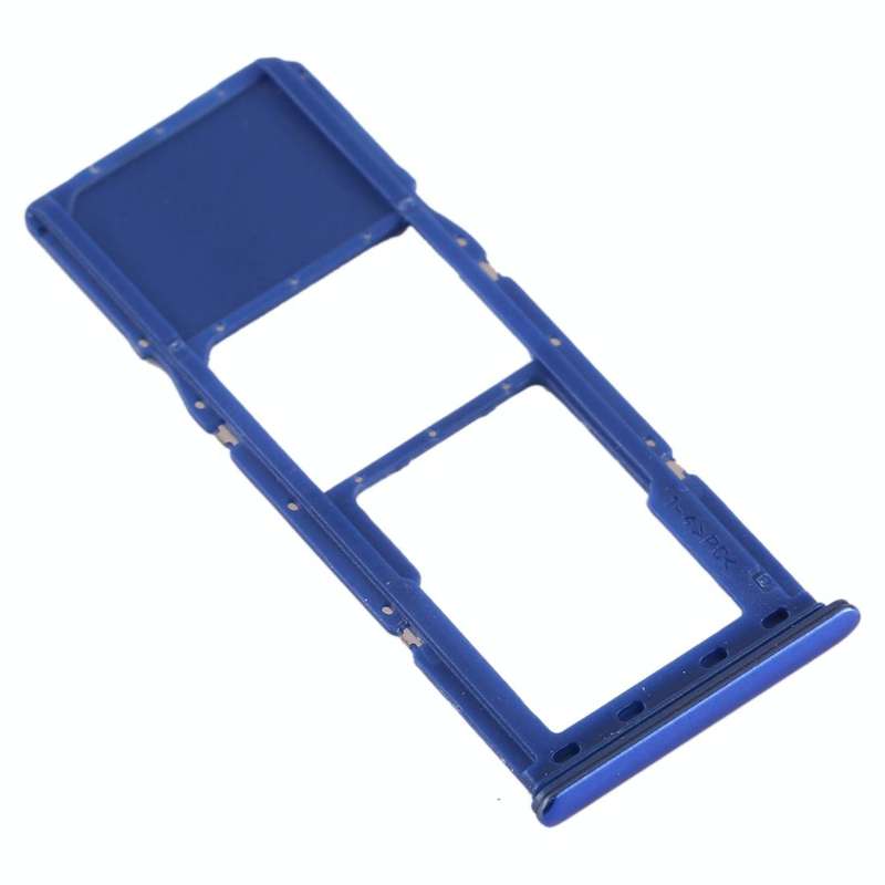 For Galaxy A70 SIM Card Tray + Micro SD Card Tray (Blue)