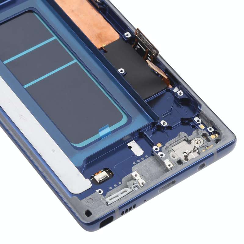 OLED LCD Screen for Samsung Galaxy Note9 SM-N960 Digitizer Full Assembly with Frame (Blue)