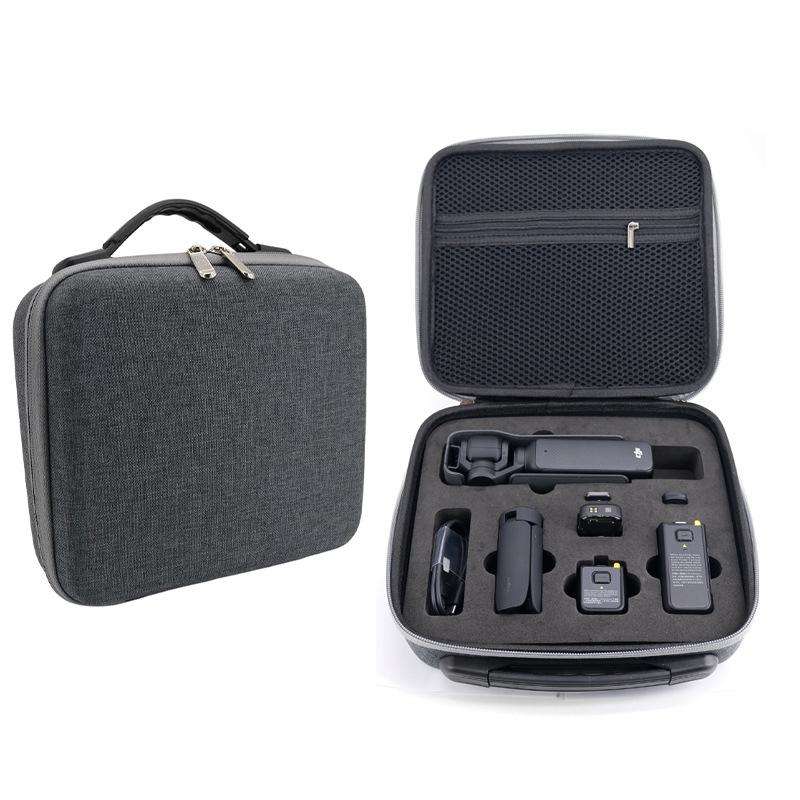 For DJI Osmo Pocket 3 Action Camera All-in-One Storage Bag Hand Cluth(Grey)