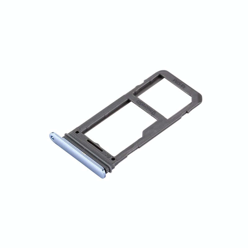 For Galaxy S8 SIM Card Tray + Micro SD Tray (Blue)