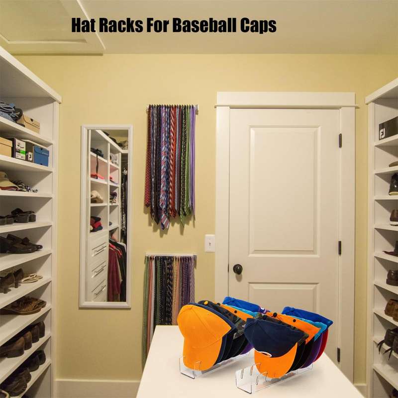 YX017 Acrylic Baseball Cap Display Stand (Black)
