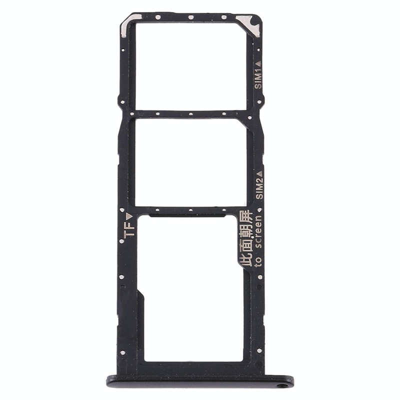 SIM Card Tray + SIM Card Tray + Micro SD Card Tray for Huawei Y6s (2020) (Black)