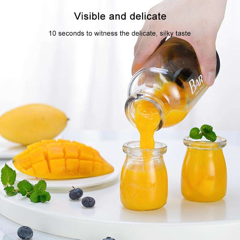 Multifunctional Juicer Rotatory Extractor Cup Portable USB Charge Juicer Blender with 6 Blades(Bl...