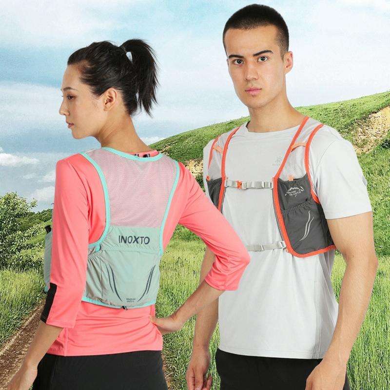 INOXTO Outdoor Cycling Off-Road Multifunctional Hydration Backpack, Size: Small(Light Gray With I...