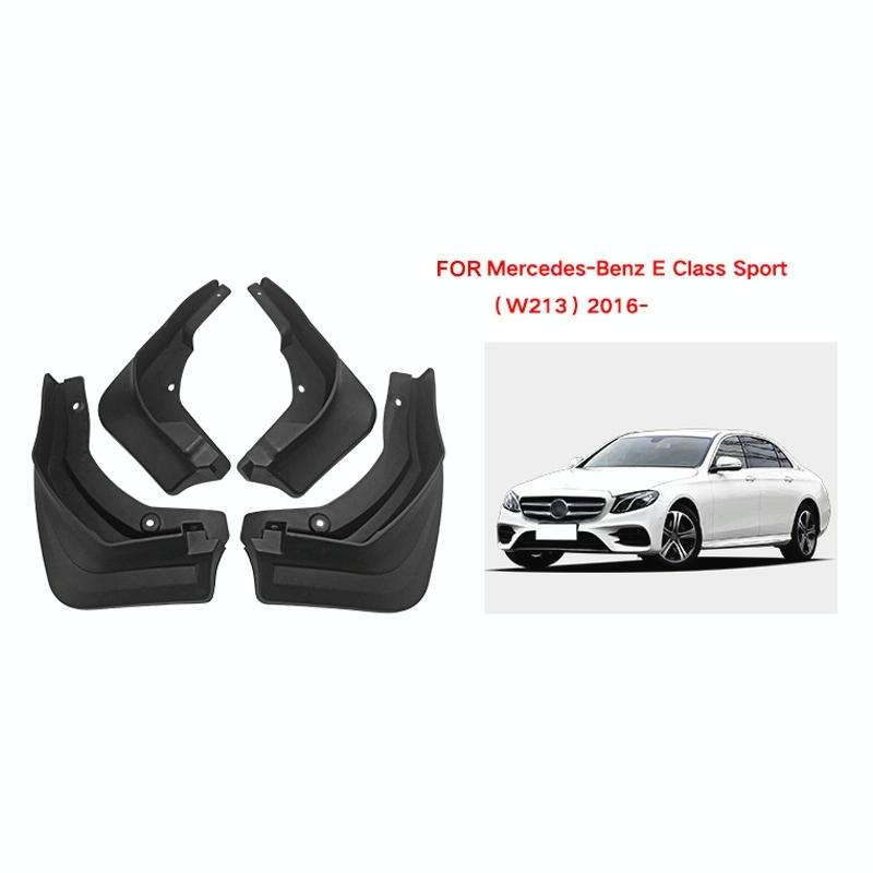 For Mercedes-Benz E-class Sport 2016 4pcs/Set Car Auto Soft Plastic Splash Flaps Fender Guard