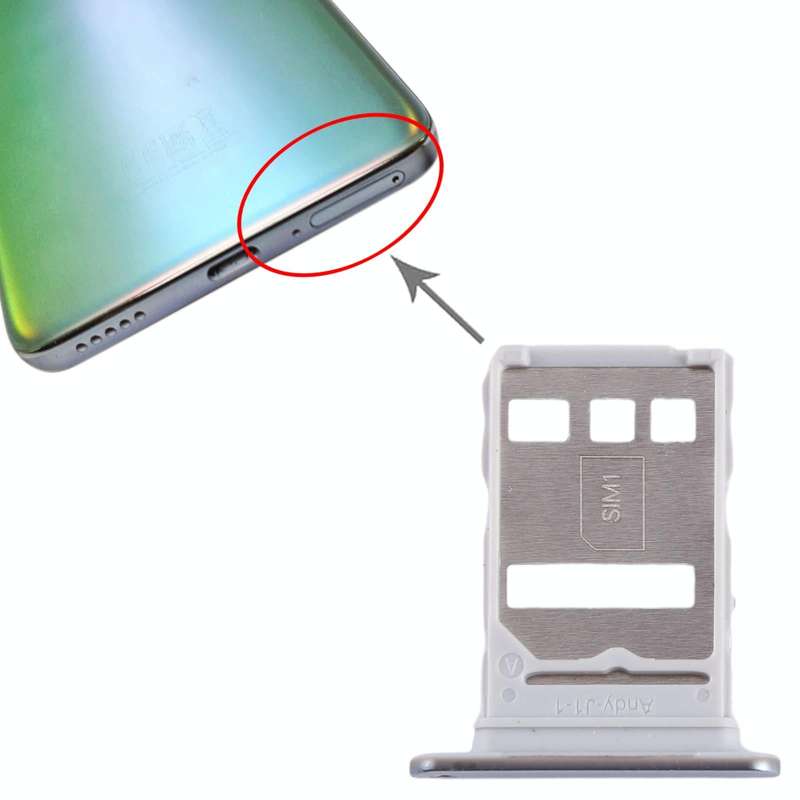 For Honor X9 SIM Card Tray (Silver)