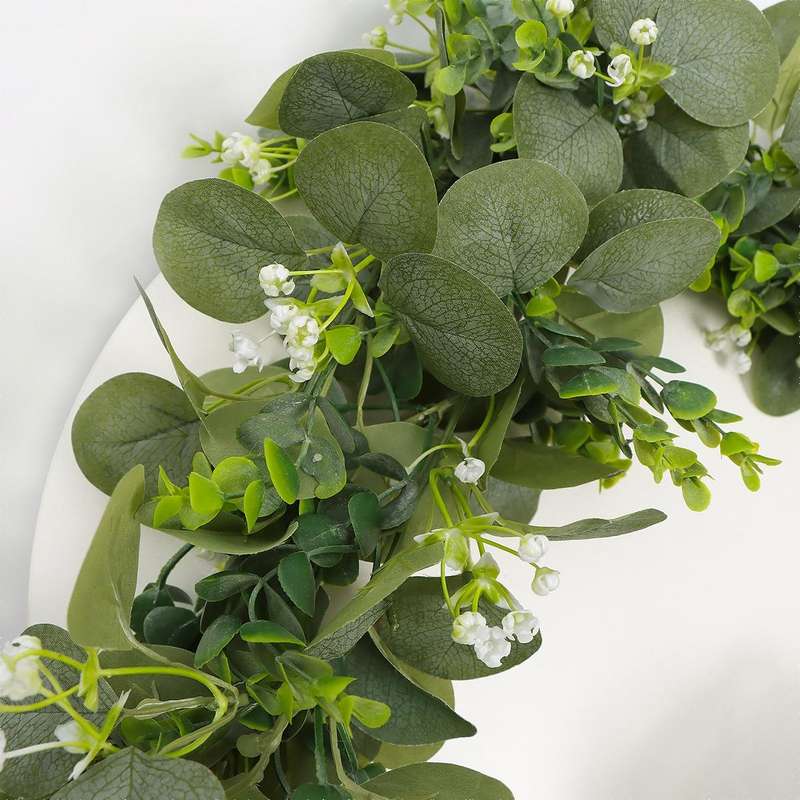 180cm Simulation Greenery Eucalyptus Ivy Leaf Rattan Hanging Fake Flower Decoration Rattan, Style...