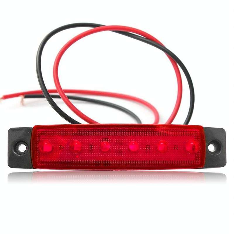 4 PCS 12V 6 SMD Auto Car Bus Truck Wagons External Side Marker Lights LED Trailer Indicator Light...