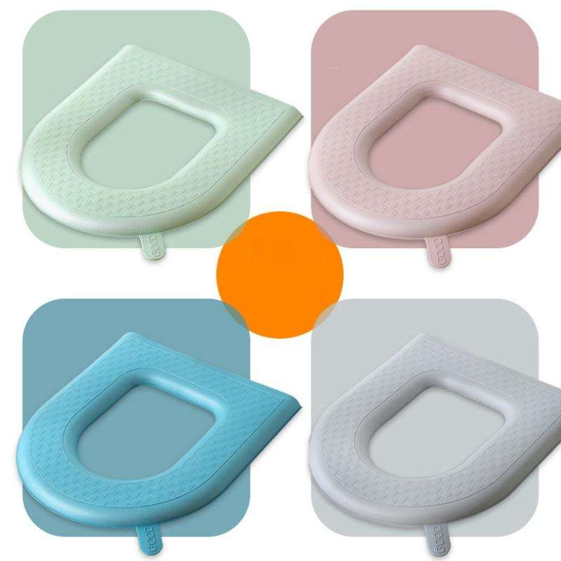 Household Thickened Waterproof Washable Toilet Seat, Color: Gray