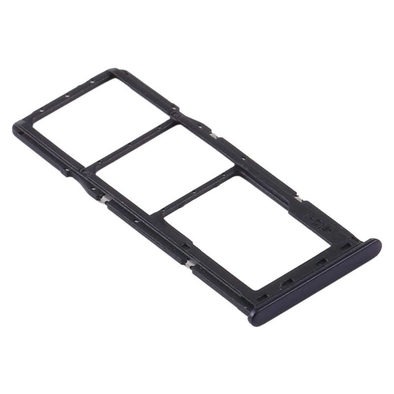 For Samsung Galaxy A21s SIM Card Tray + SIM Card Tray + Micro SD Card Tray (Black)