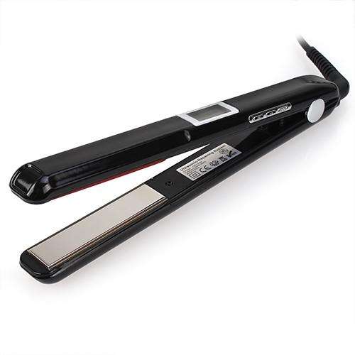 RUCHA Ultrasonic Infrared Hair Care Iron Straightener with Adjustable Upgraded LCD Display, Plug ...